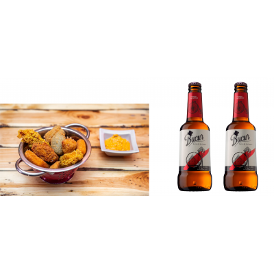 CRISPY BUCKET MIXT [2 persoane] + 2 BERI BLONDE BUCUR 350 ml